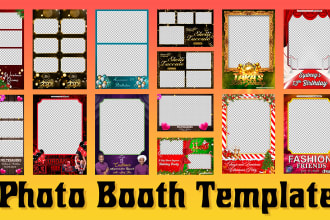 design personalized 360 overlay and photo booth template for you