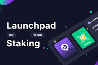 build custom crypto launchpad presale and staking platform