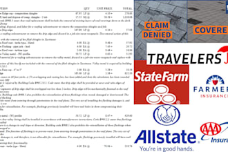 do roofing xactimate estimates for insurance supplements