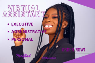 be your executive virtual assistant, admin and personal virtual assistant