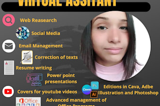 be your graphic designer or virtual assistante