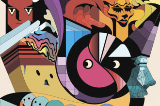 create abstract illustration for your business