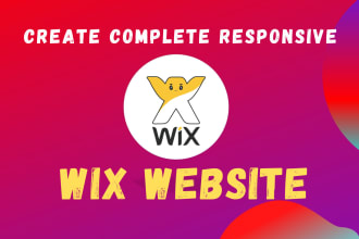 do wix website design, wix ecommerce website and wix landing page redesign