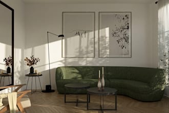 create house design, and realistic 3d render