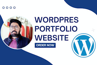 design responsive personal portfolio wordpress website