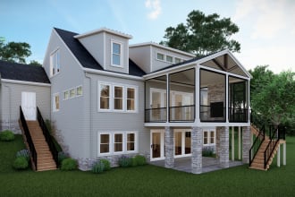 do 3d modeling and exterior architectural rendering using sketchup and lumion
