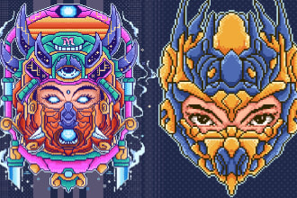 create pixel art loop animation of your choice