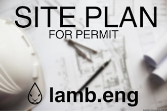 draw site plans for permit in the USA