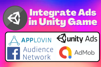 integrate admob ads, fan ads, unity ads or any network ads in your unity games