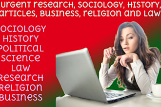 write history, and geography articles for you