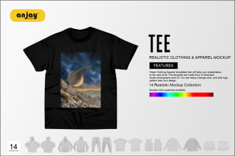 create realistic clothing and apparel mockups in 24 hours