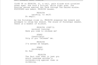 write a screenplay of any length