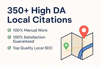 do 350 live local citations for gmb ranking and local business seo