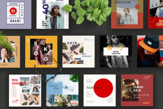 design professional instagram, facebook, tiktok post and ads