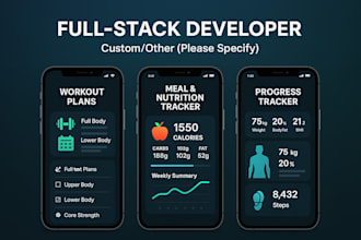 be your full stack developer to build application