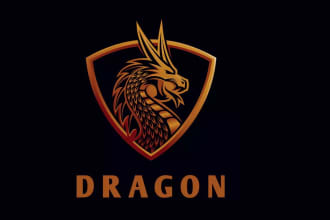 design eye catchy colorful  design high quality dragon logo in express delivery