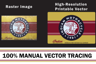 professional vector tracing convert logo image to HQ scalable vector ai eps svg