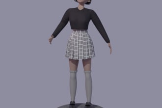create and rig a 3d model in blender