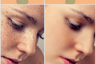 do photo retouching and editing or photo enhancement