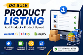 do bulk product listing add product product upload to walmart, ebay and shopify