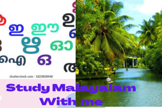 teach malayalam speak, read,write