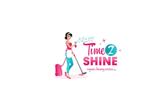 do elegant unique shine organic cleaning services logo with elegance