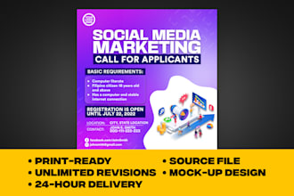 design facebook poster advertisements