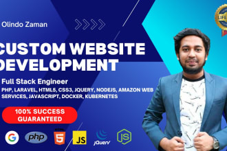 fix, develop custom website in PHP, laravel