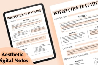 make aesthetic study notes from your document