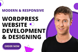 do website development, web design with wordpress