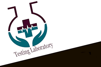 make amazing modern testing laboratory logo and vector file