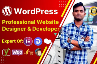 create a wordpress website and design it with elementor