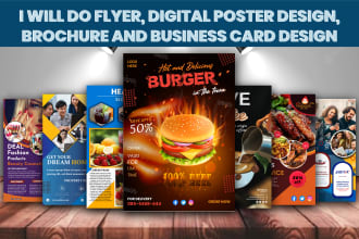do flyer or digital poster design within 24h