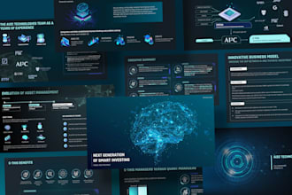 design a futuristic, ai tech powerpoint presentation