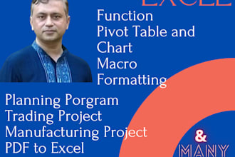 create excel based production, inventory, and sales planning reports