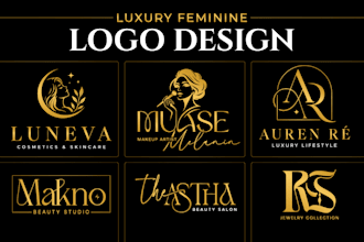 design a feminine luxury beauty and cosmetics logo