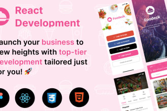 develop full stack react websites with html css express