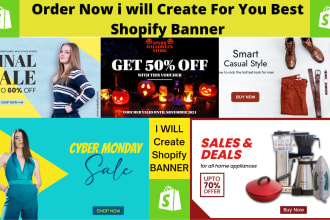 create a professional shopify banner