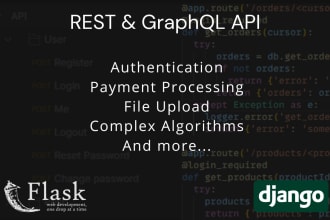 make rest web api using flask or django