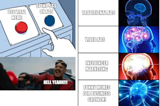 make funny and professional memes to promote your business