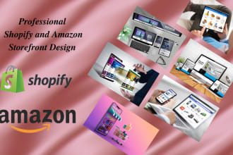 design  custom shopify  and amazon storefront