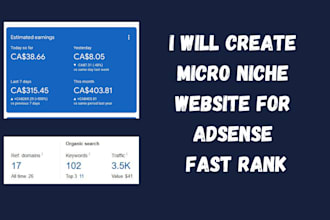 design micro niche ranked website for adsense and affiliate