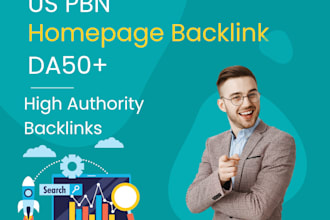 create 50 US domains dofollow homepage backlinks