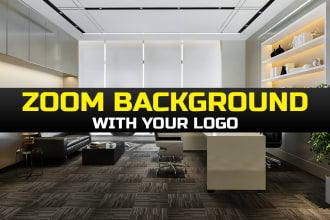design a custom zoom virtual background with your logo