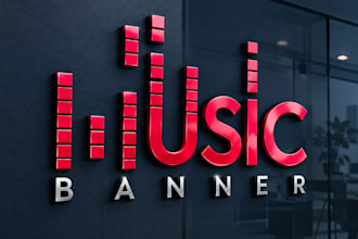 design music, dj, radio, tv and studio logo