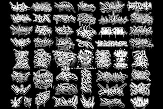 create awesome graffiti style for your logo
