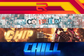 design a stunning youtube or twitter banner header