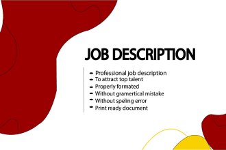 write a perfect job description that attracts top talent