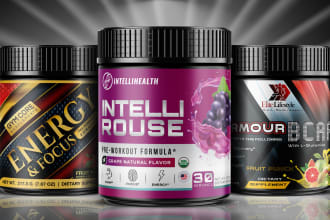 do attractive supplement label design,product label packaging,bottle,vitamin,cbd