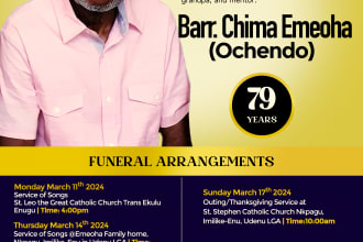 design funeral flyer and program, obituary poster, memorial